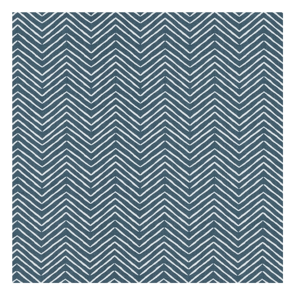 Samples and Purchasing available for Pica - Denim  By Clarke And Clarke | Co-Ordinates By Studio G For C&C |Modern Flamestitch Upholstery Print at Designer Wallcoverings and Fabrics