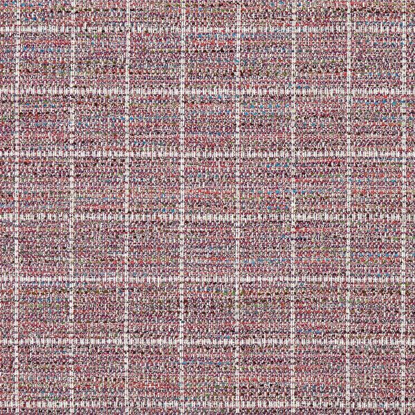 Sezane - Berry  By Clarke And Clarke | Clarke & Clarke Mode | Plaid / Check Upholstery Weave