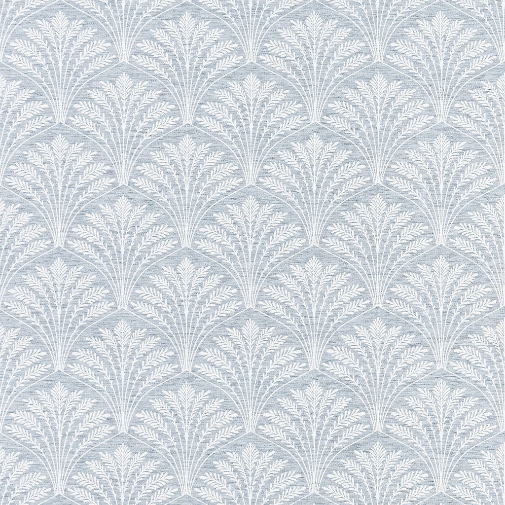 Samples and Purchasing available for Freja - Chambray Blue By Clarke And Clarke | Marika By Studio G For C&C | Botanical & Floral Multipurpose  at Designer Wallcoverings and Fabrics