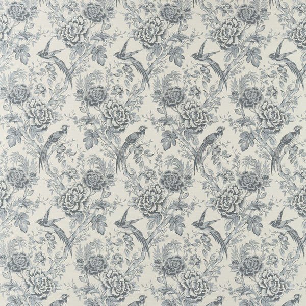 Avium - Denim Blue By Clarke And Clarke | Clarke & Clarke Botanist | Botanical & Floral Multipurpose