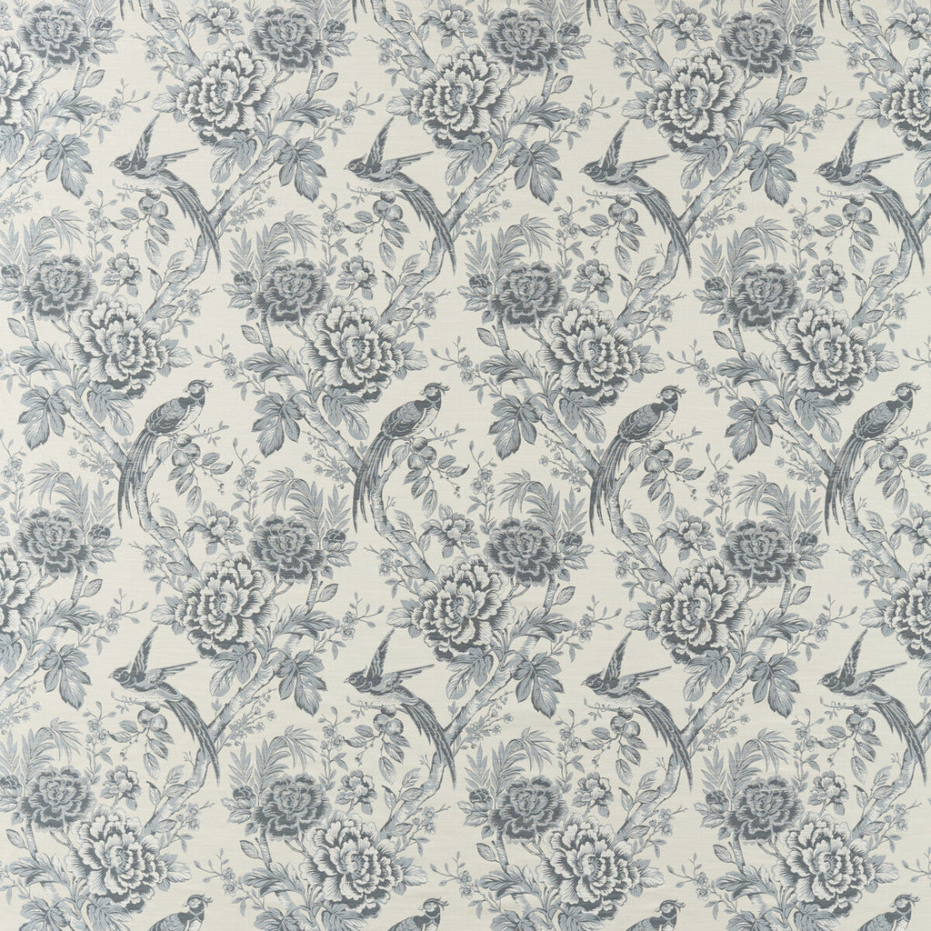 Samples and Purchasing available for Avium - Denim Blue By Clarke And Clarke | Clarke & Clarke Botanist | Botanical & Floral Multipurpose  at Designer Wallcoverings and Fabrics