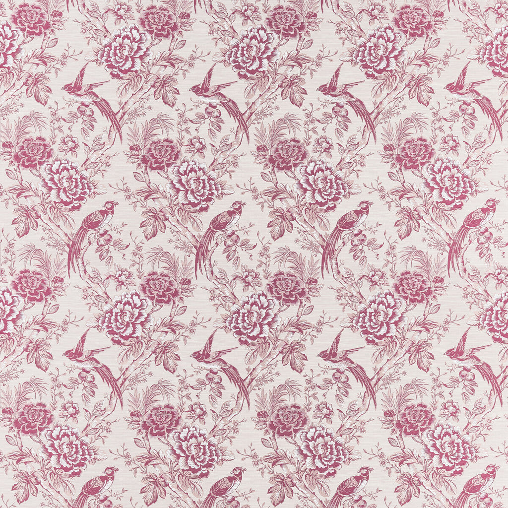 Samples and Purchasing available for Avium - Raspberry Red By Clarke And Clarke | Clarke & Clarke Botanist | Botanical & Floral Multipurpose  at Designer Wallcoverings and Fabrics