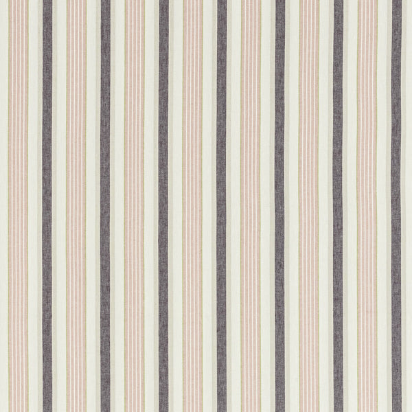 Belvoir - Blush/Damson Purple By Clarke And Clarke | Clarke & Clarke Botanist |Stripes  Upholstery