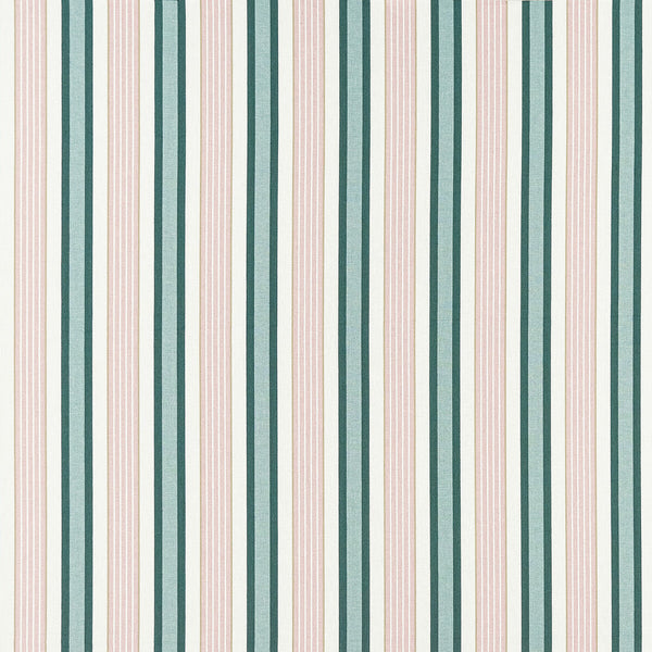 Belvoir - Emerald/Blush Green By Clarke And Clarke | Clarke & Clarke Botanist |Stripes  Upholstery