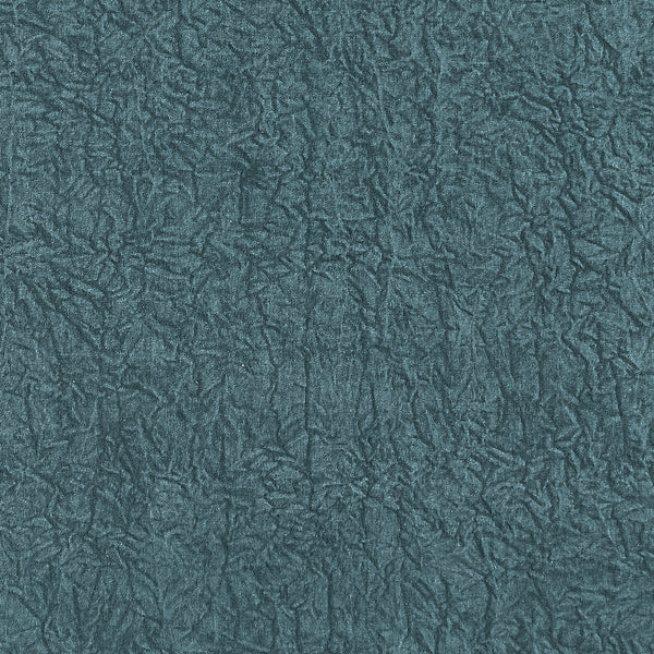 Abelia - Peacock Teal By Clarke And Clarke | Clarke & Clarke Botanist |Pleated / Embellished Solid Upholstery