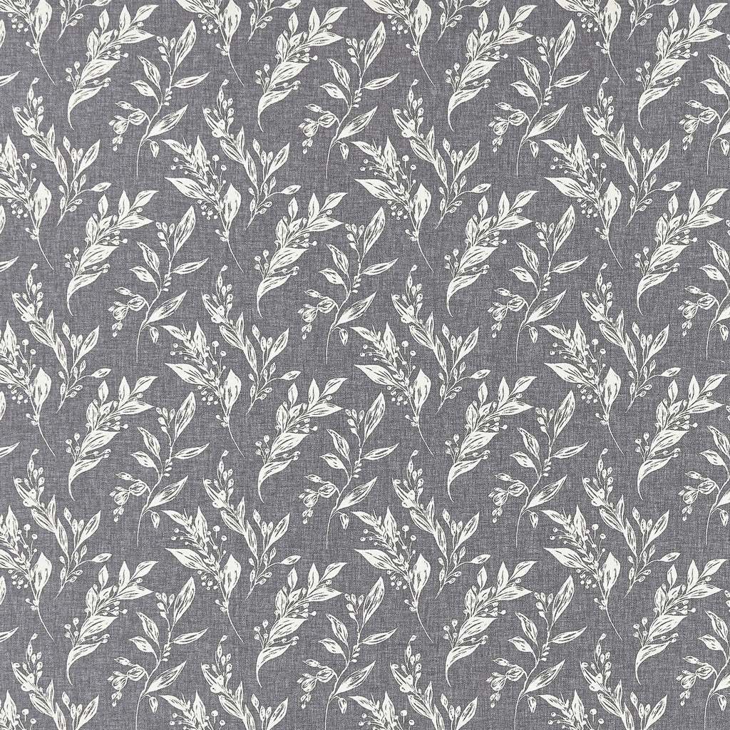 Samples and Purchasing available for Eternal - Charcoal Grey By Clarke And Clarke | Clarke & Clarke Origins | Botanical & Floral Multipurpose  at Designer Wallcoverings and Fabrics