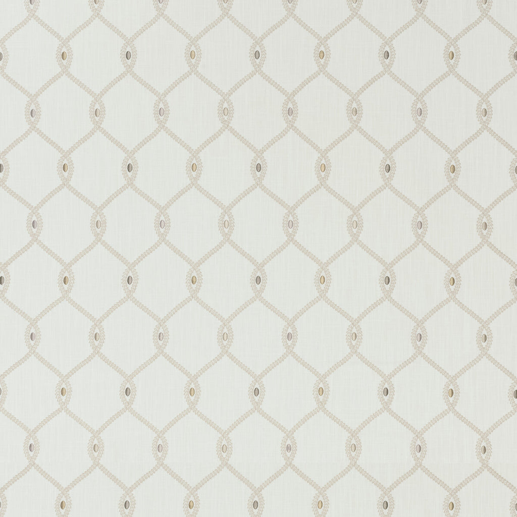 Samples and Purchasing available for Opus - Ivory White By Clarke And Clarke | Clarke & Clarke Origins | Geometric Multipurpose Embroidery at Designer Wallcoverings and Fabrics
