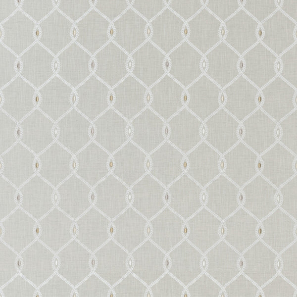 Opus - Linen Beige By Clarke And Clarke | Clarke & Clarke Origins | Geometric Multipurpose Embroidery