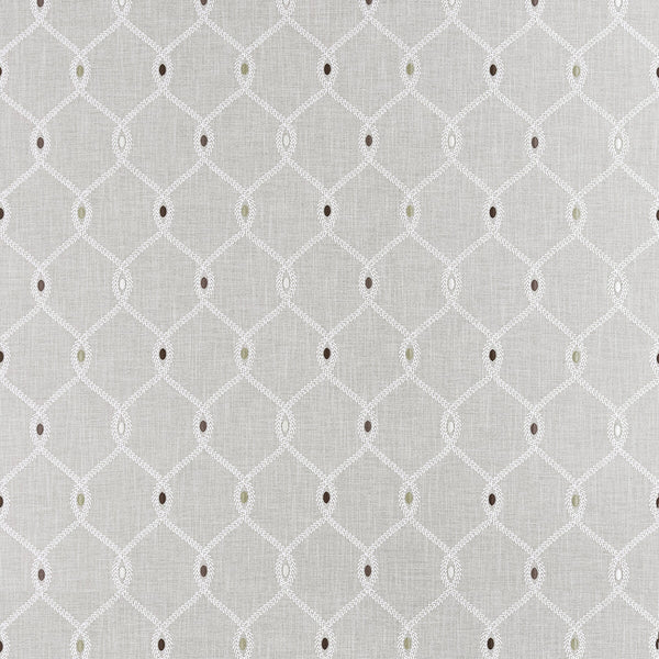 Opus - Silver Grey By Clarke And Clarke | Clarke & Clarke Origins | Geometric Multipurpose Embroidery