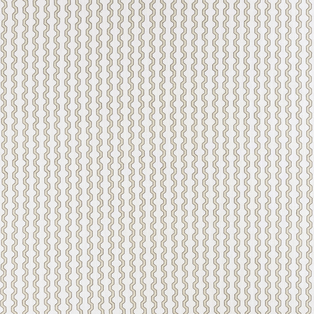 Samples and Purchasing available for Replay - Ivory White By Clarke And Clarke | Clarke & Clarke Origins |Stripes  Multipurpose Embroidery at Designer Wallcoverings and Fabrics