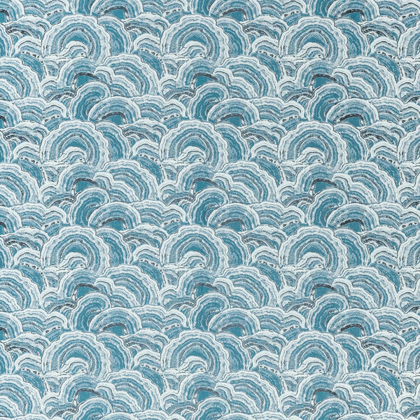 Langei - Kingfisher Blue By Clarke And Clarke | Geomo By Studio G For C&C |Modern Geometric Multipurpose