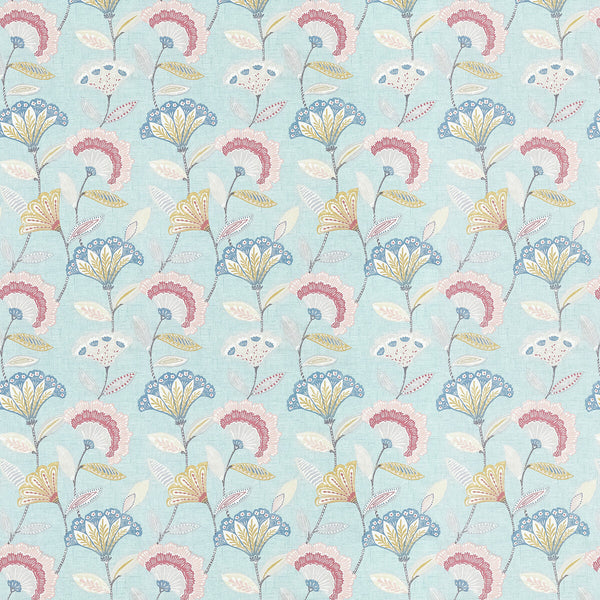 Bohemia - Mineral/Blush Spa By Clarke And Clarke | Bohemia By Studio G For C&C |Botanical & Floral  Multipurpose Print