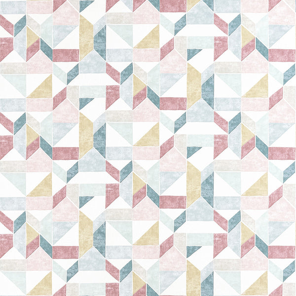 Lanna - Mineral/Blush Multi By Clarke And Clarke | Bohemia By Studio G For C&C |Geometric  Multipurpose Print