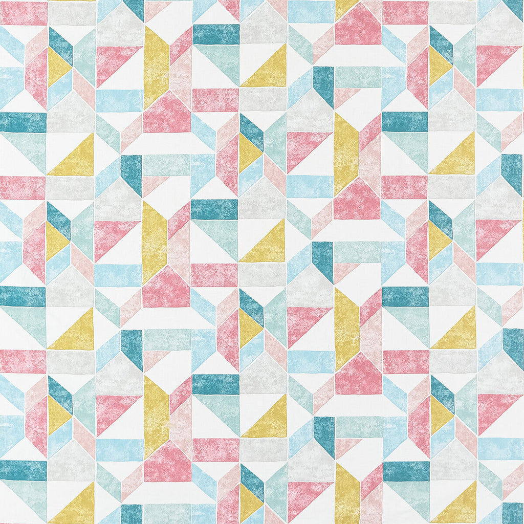 Samples and Purchasing available for Lanna - Summer Multi By Clarke And Clarke | Bohemia By Studio G For C&C |Geometric  Multipurpose Print at Designer Wallcoverings and Fabrics