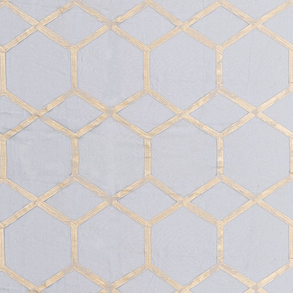 Forma - Charcoal/Gold Grey By Clarke And Clarke | Clarke & Clarke Metalli |Geometric Metallic Drapery Casement
