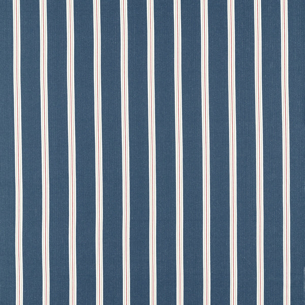 Knightsbridge - Navy/Rouge Dark Blue By Clarke And Clarke | Clarke & Clarke Edgeworth |Stripes  Upholstery
