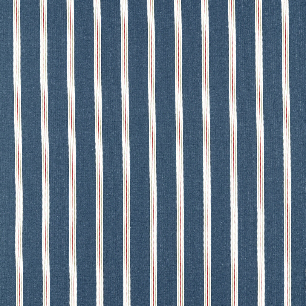 Samples and Purchasing available for Knightsbridge - Navy/Rouge Dark Blue By Clarke And Clarke | Clarke & Clarke Edgeworth |Stripes  Upholstery  at Designer Wallcoverings and Fabrics