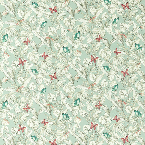 Acadia - Mineral Light Blue By Clarke And Clarke | Amazonia By Studio G For C&C |Botanical & Floral  Multipurpose Print
