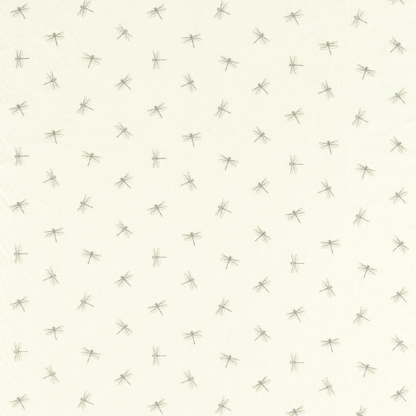 Damsel - Mineral Light Blue By Clarke And Clarke | Amazonia By Studio G For C&C |Animal/Insects Novelty Drapery Embroidery