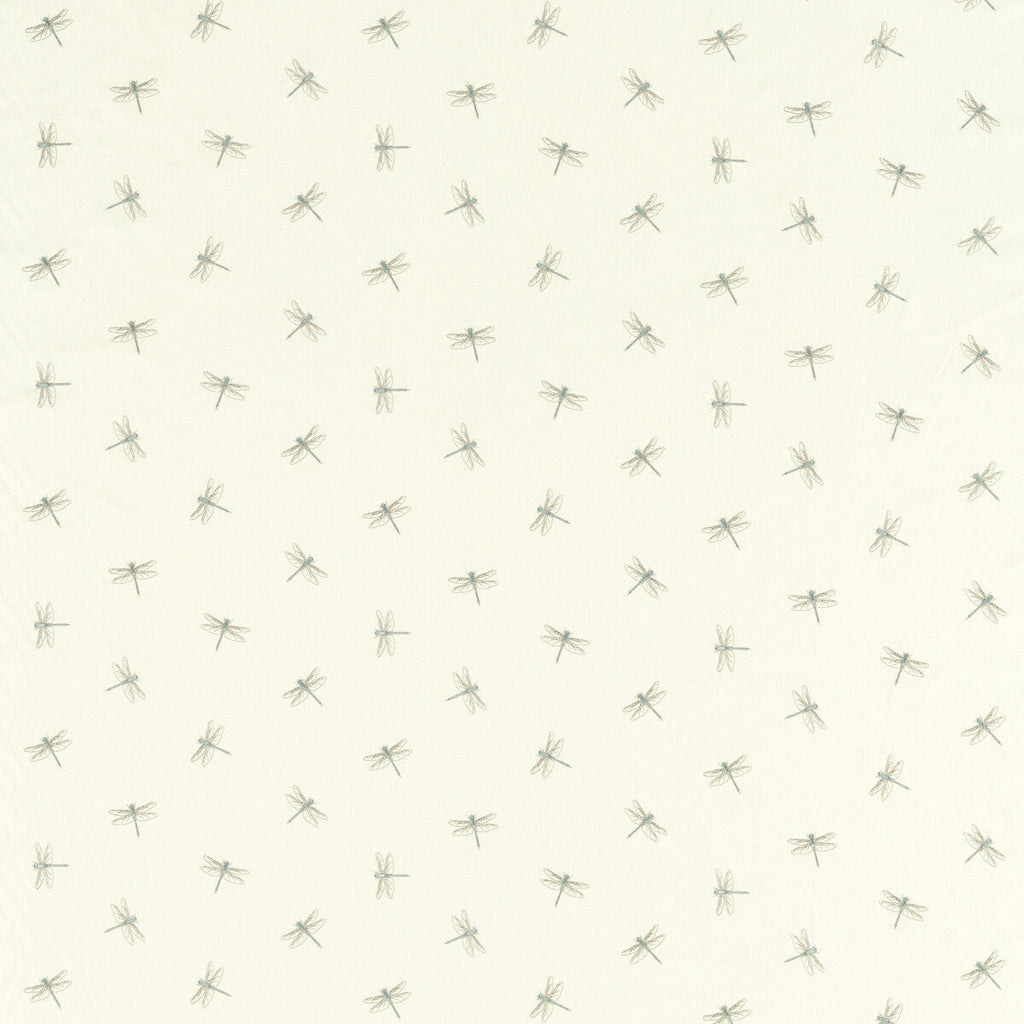 Samples and Purchasing available for Damsel - Mineral Light Blue By Clarke And Clarke | Amazonia By Studio G For C&C |Animal/Insects Novelty Drapery Embroidery at Designer Wallcoverings and Fabrics