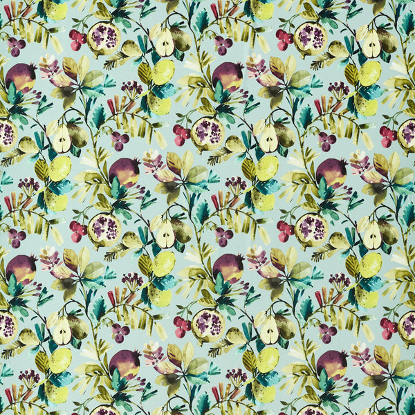 Fruta - Mineral Velvet Multi By Clarke And Clarke | Amazonia By Studio G For C&C |Botanical & Floral  Multipurpose Print