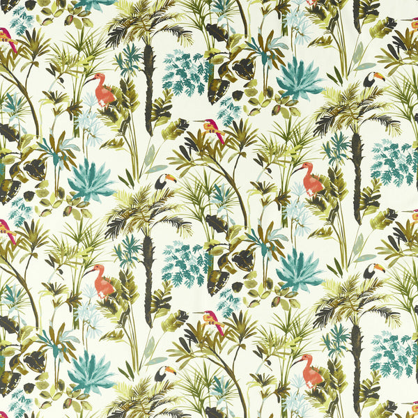 Palm - Sky Multi By Clarke And Clarke | Amazonia By Studio G For C&C |Animal/Insects Botanical & Floral Multipurpose Print