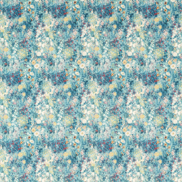 Rosedene - Mineral Turquoise By Clarke And Clarke | Country Escape By Studio G For C&C |Botanical & Floral  Multipurpose Print