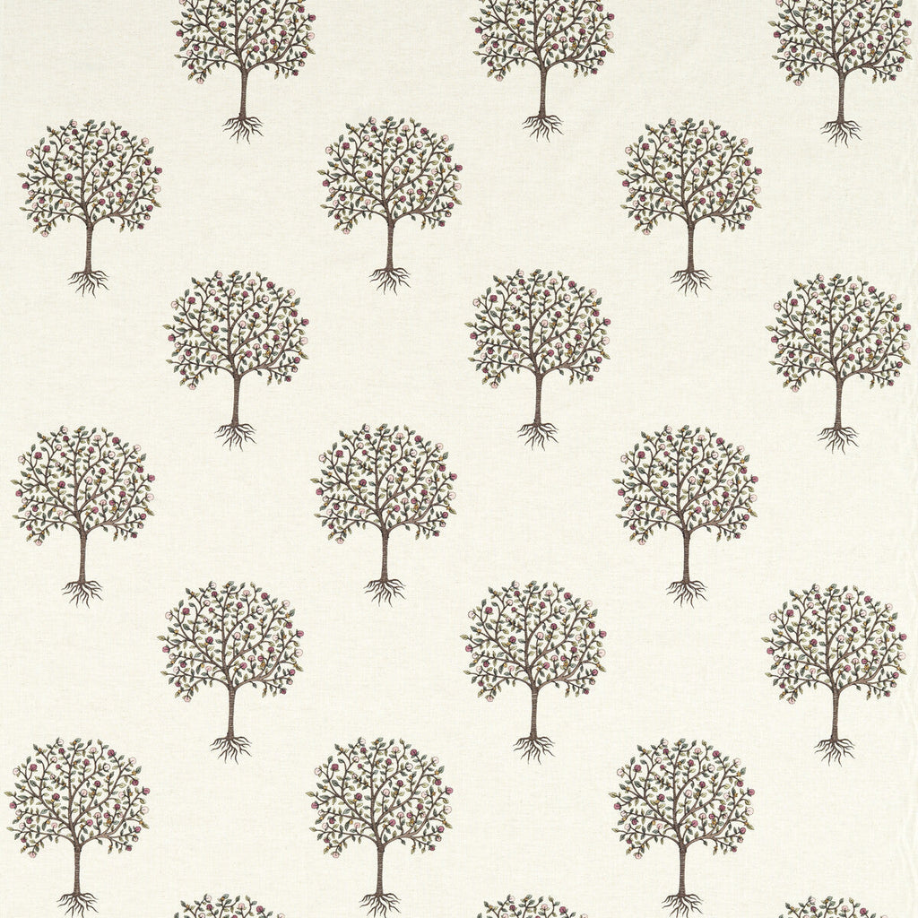 Samples and Purchasing available for Bergamot - Blush/Linen Multi By Clarke And Clarke | Clarke & Clarke Vintage |Botanical & Floral Texture Drapery Embroidery at Designer Wallcoverings and Fabrics