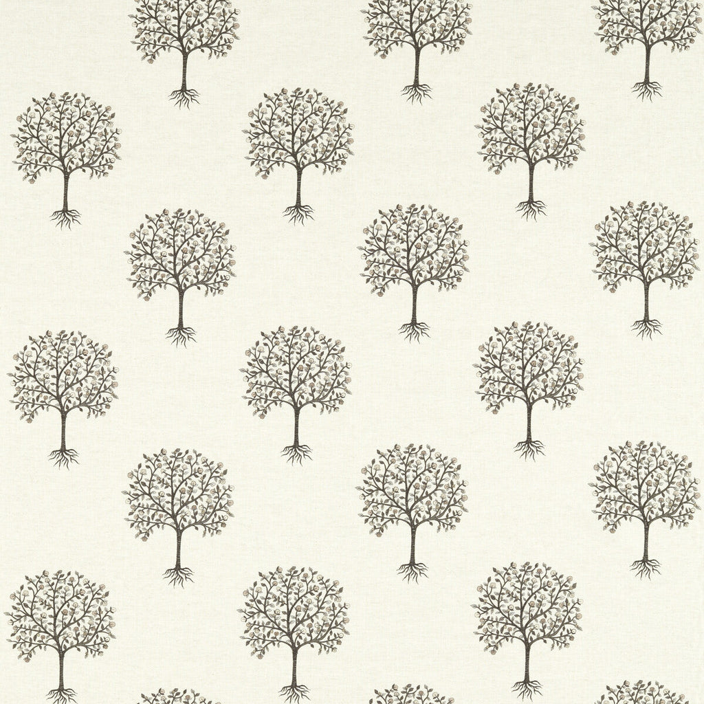 Samples and Purchasing available for Bergamot - Charcoal/Linen Grey By Clarke And Clarke | Clarke & Clarke Vintage |Botanical & Floral Texture Drapery Embroidery at Designer Wallcoverings and Fabrics