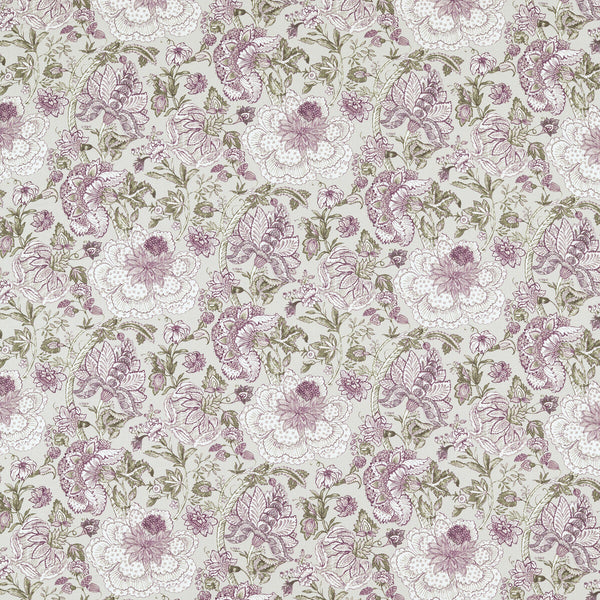 Lucienne - Raspberry/Linen Purple By Clarke And Clarke | Clarke & Clarke Vintage |Botanical & Floral  Multipurpose Print