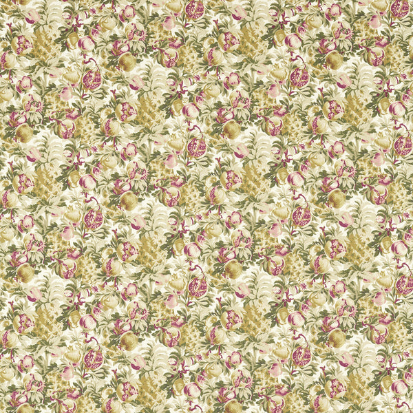 Francis - Blush/Raspberry  By Clarke And Clarke | Clarke & Clarke Vintage |Botanical & Floral  Multipurpose Print