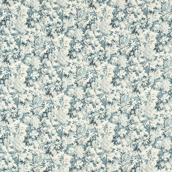 Francis - Denim/Midnight  By Clarke And Clarke | Clarke & Clarke Vintage |Botanical & Floral  Multipurpose Print