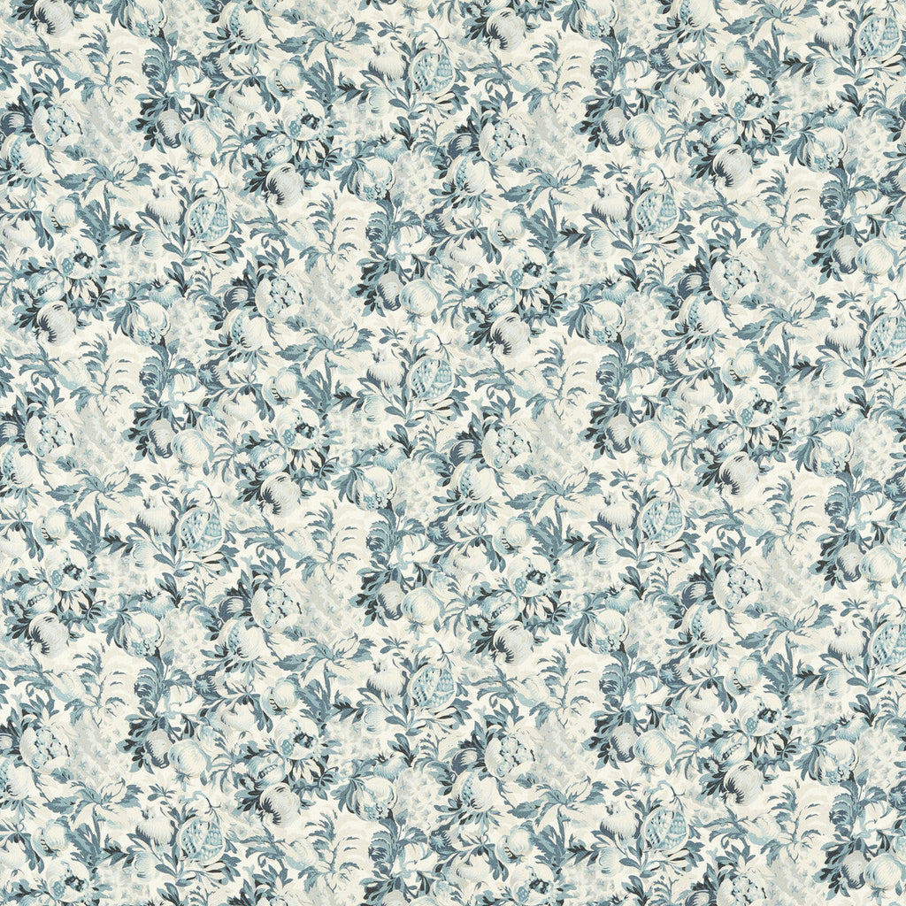 Samples and Purchasing available for Francis - Denim/Midnight  By Clarke And Clarke | Clarke & Clarke Vintage |Botanical & Floral  Multipurpose Print at Designer Wallcoverings and Fabrics