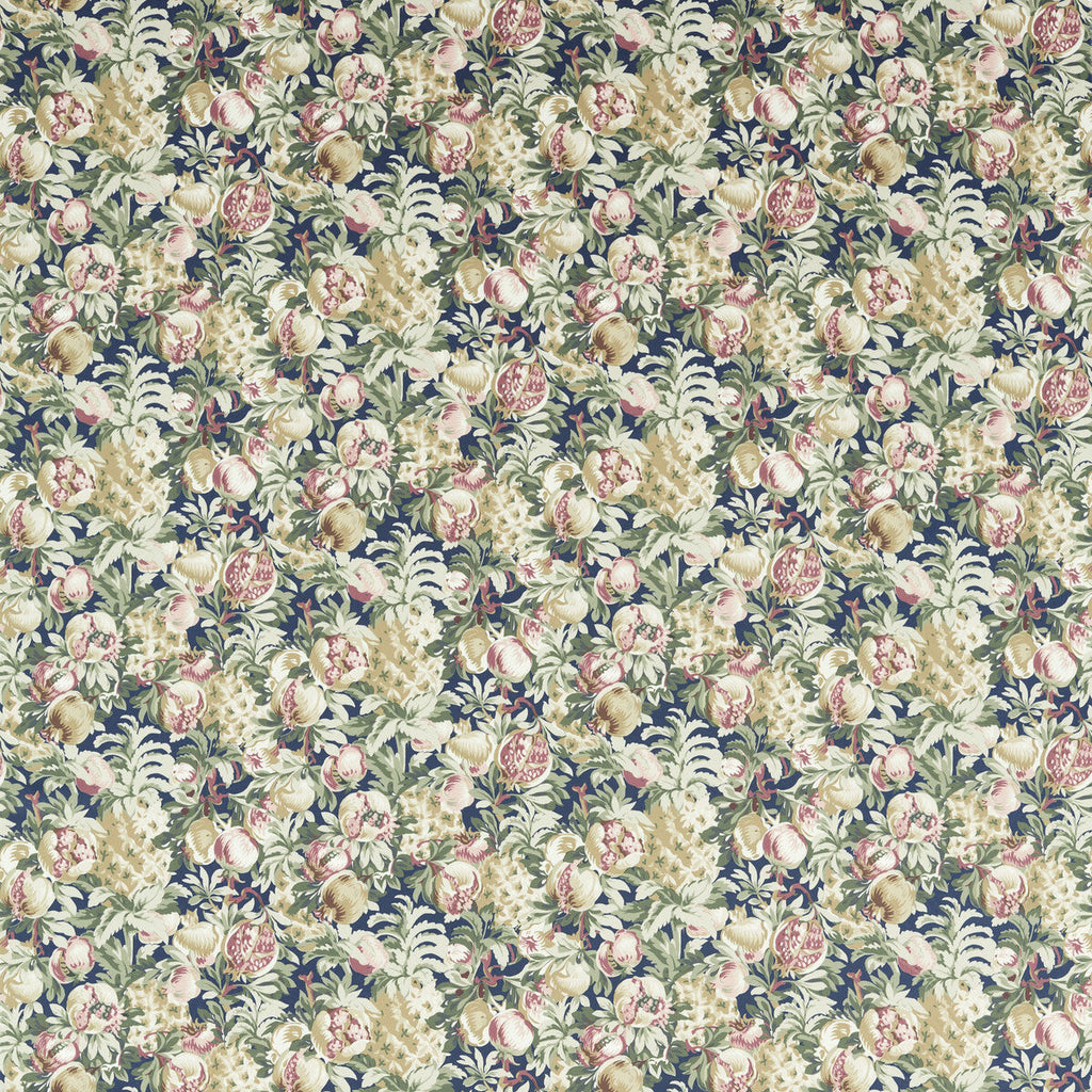 Samples and Purchasing available for Francis - Midnight Velvet Multi By Clarke And Clarke | Clarke & Clarke Vintage |Botanical & Floral  Multipurpose Print at Designer Wallcoverings and Fabrics