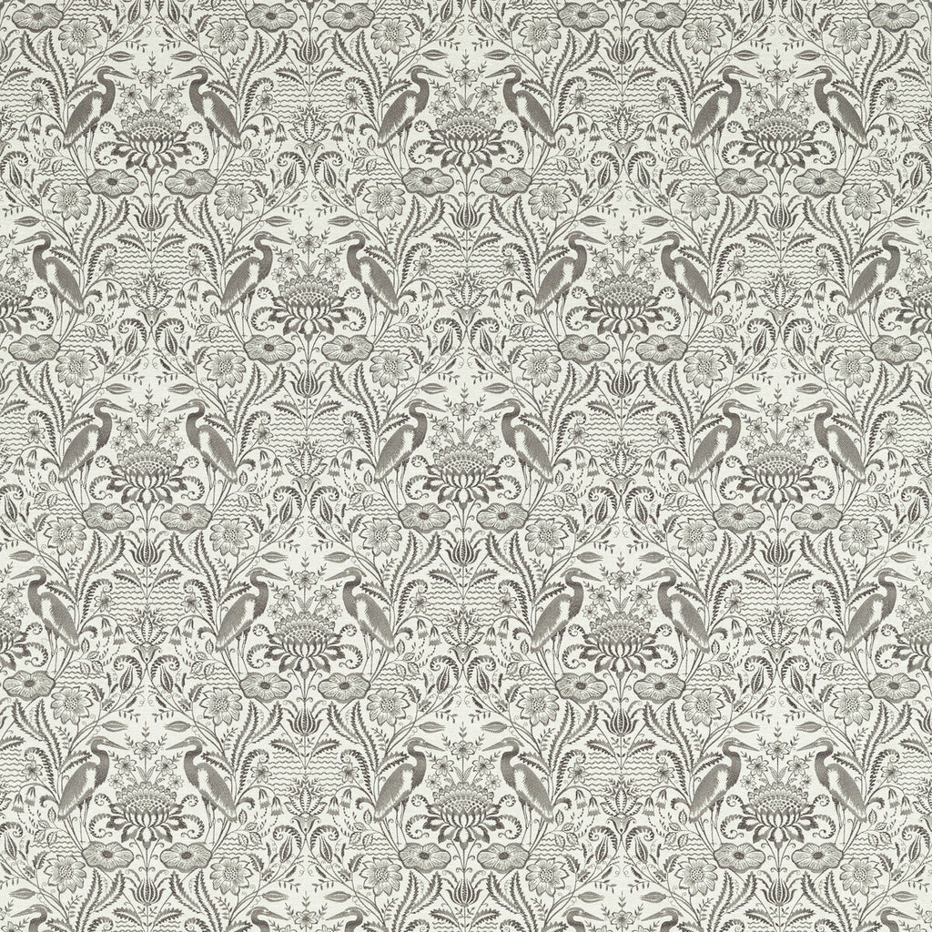 Samples and Purchasing available for Nakuru - Charcoal/Linen Grey By Clarke And Clarke | Clarke & Clarke Vintage |Botanical & Floral Texture Drapery Embroidery at Designer Wallcoverings and Fabrics