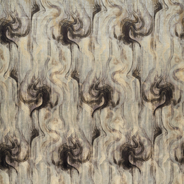 Tessuto - Nero/Silver Grey By Clarke And Clarke | Clarke & Clarke Dimora |Modern  Drapery Print