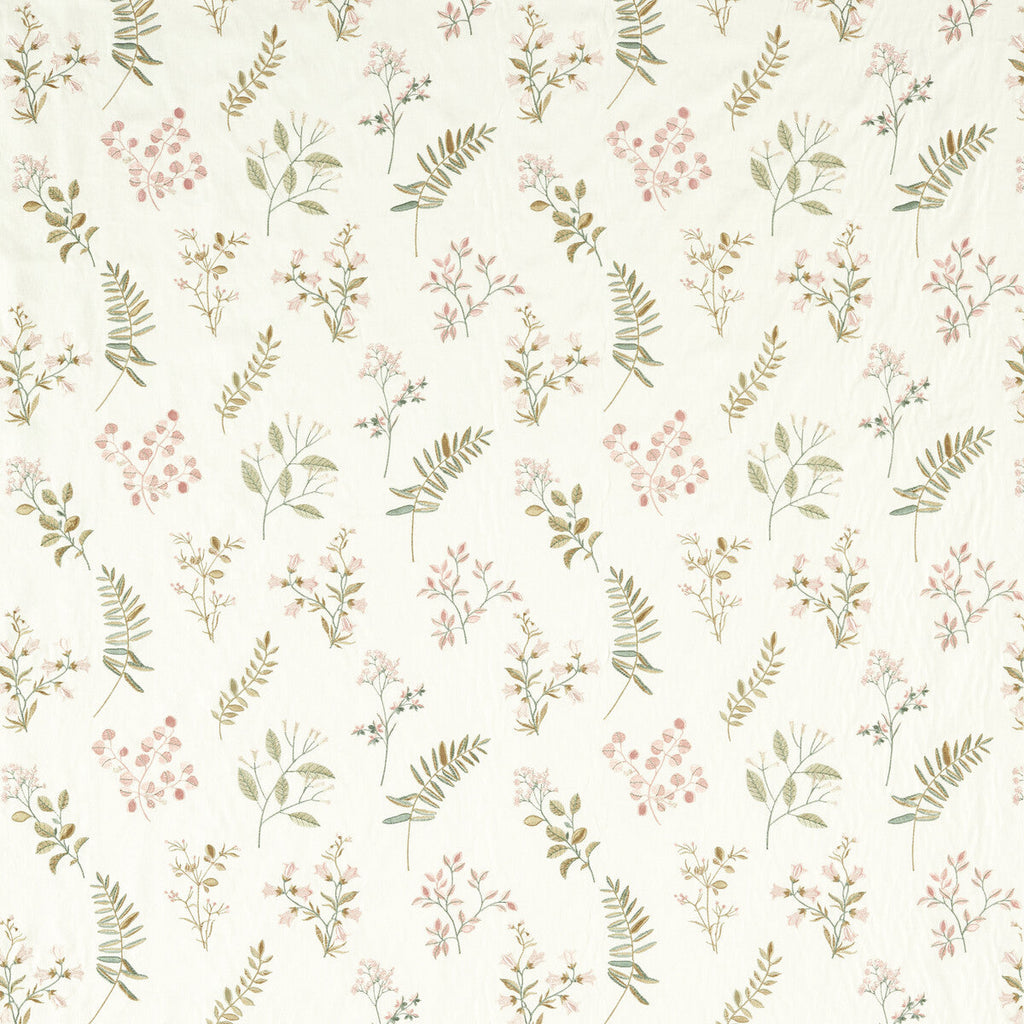 Samples and Purchasing available for Brigitte - Blush Pink By Clarke And Clarke | Clarke & Clarke Pavilion |Botanical & Floral Texture Drapery Embroidery at Designer Wallcoverings and Fabrics