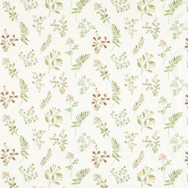 Brigitte - Spice Rust By Clarke And Clarke | Clarke & Clarke Pavilion |Botanical & Floral Texture Drapery Embroidery
