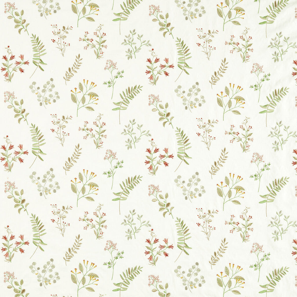 Samples and Purchasing available for Brigitte - Spice Rust By Clarke And Clarke | Clarke & Clarke Pavilion |Botanical & Floral Texture Drapery Embroidery at Designer Wallcoverings and Fabrics