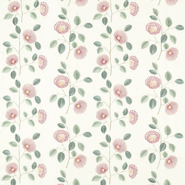Monique - Blush/Raspberry Pink By Clarke And Clarke | Clarke & Clarke Pavilion |Botanical & Floral Texture Drapery Embroidery
