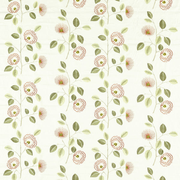 Monique - Spice Rust By Clarke And Clarke | Clarke & Clarke Pavilion |Botanical & Floral Texture Drapery Embroidery