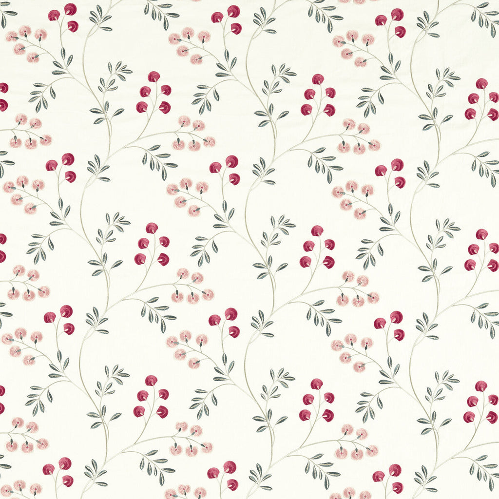 Samples and Purchasing available for Rochelle - Blush/Raspberry Pink By Clarke And Clarke | Clarke & Clarke Pavilion |Botanical & Floral Texture Drapery Embroidery at Designer Wallcoverings and Fabrics