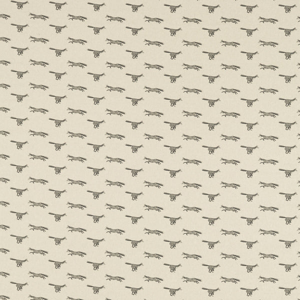 Foxbury - Charcoal Grey By Clarke And Clarke | Country Escape By Studio G For C&C |Animal/Insects Novelty Multipurpose Print