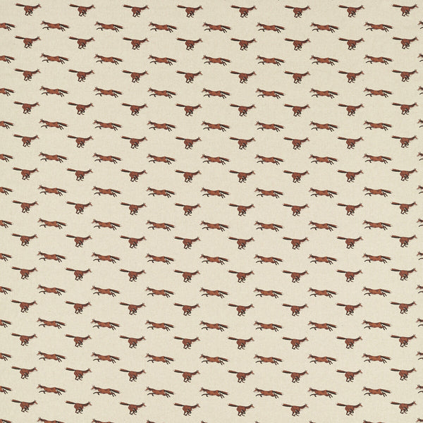 Foxbury - Spice Rust By Clarke And Clarke | Country Escape By Studio G For C&C |Animal/Insects Novelty Multipurpose Print