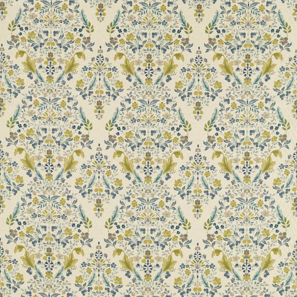 Gawthorpe - Mineral/Linen Blue By Clarke And Clarke | Country Escape By Studio G For C&C |Botanical & Floral  Multipurpose Print