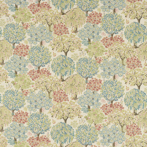Tatton - Spice/Linen Coral By Clarke And Clarke | Country Escape By Studio G For C&C |Botanical & Floral  Multipurpose Print