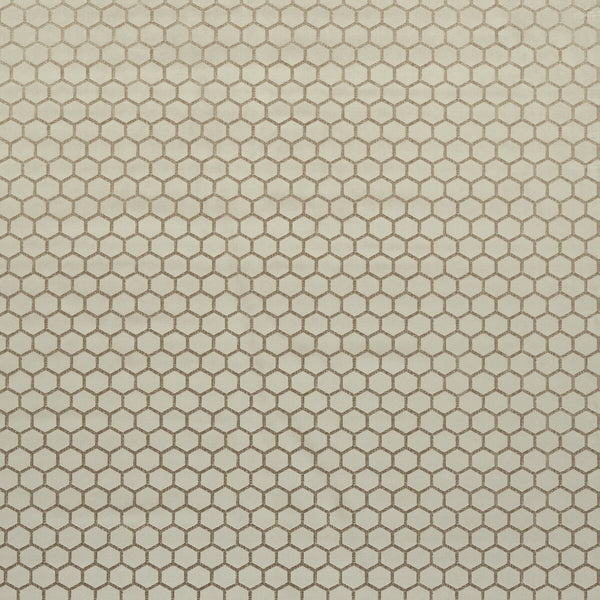 Hexa - Stone Beige By Clarke And Clarke | Illusion By Studio G For C&C | Geometric Upholstery Velvet
