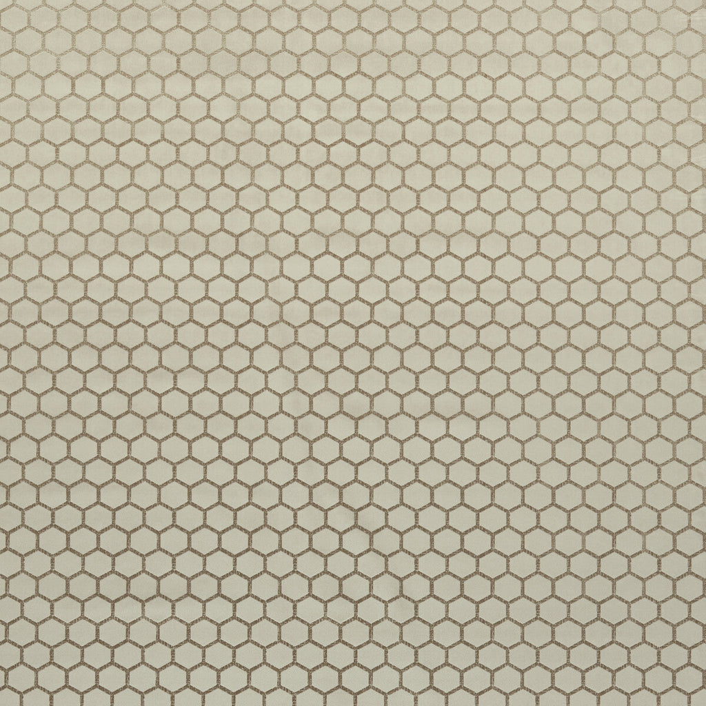 Samples and Purchasing available for Hexa - Stone Beige By Clarke And Clarke | Illusion By Studio G For C&C | Geometric Upholstery Velvet at Designer Wallcoverings and Fabrics