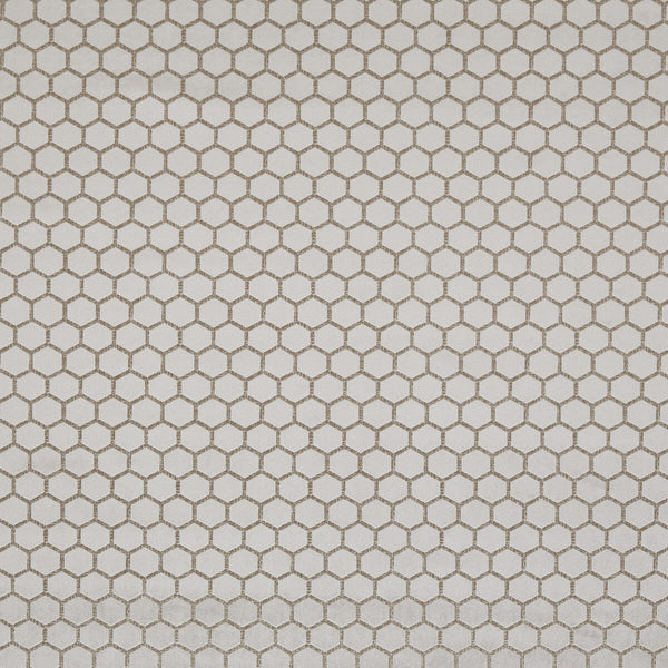 Hexa - Taupe Taupe By Clarke And Clarke | Illusion By Studio G For C&C | Geometric Upholstery Velvet