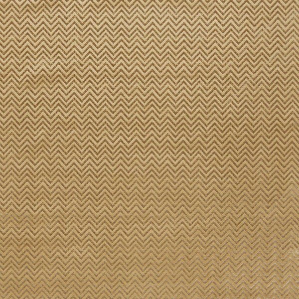 Nexus - Gold Gold By Clarke And Clarke | Illusion By Studio G For C&C | Flamestitch Upholstery Velvet